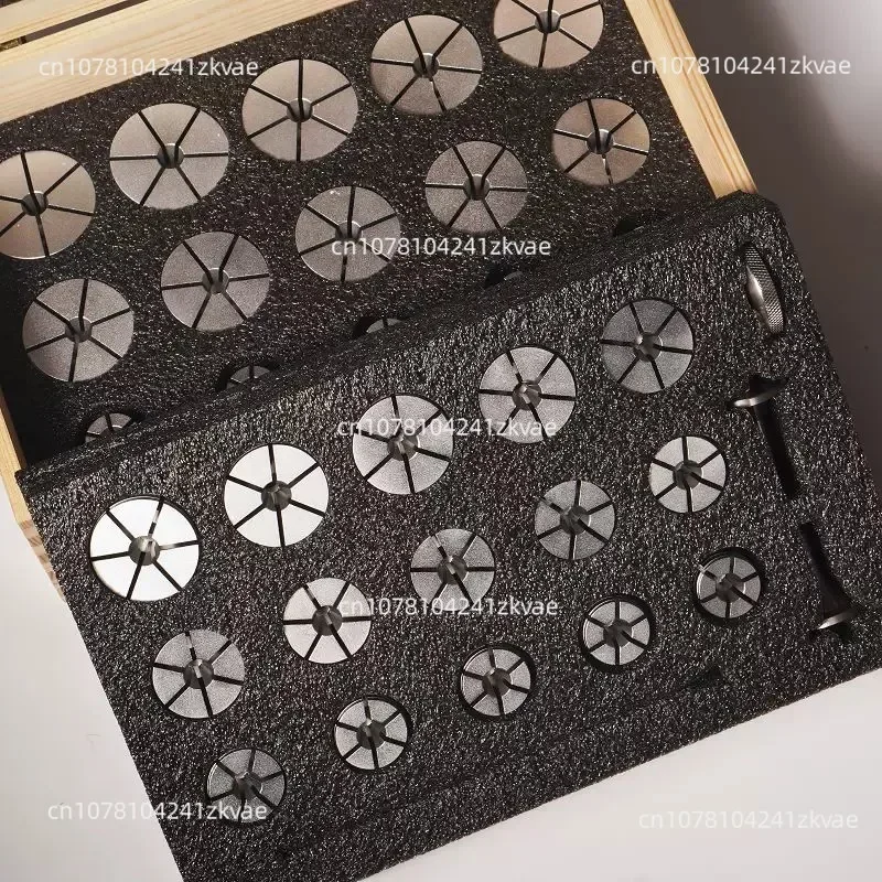 B8 Lathe Internal Support Chuck Fixture Set 30 Models for Watch Case Back Thread Outer Ring Polishing