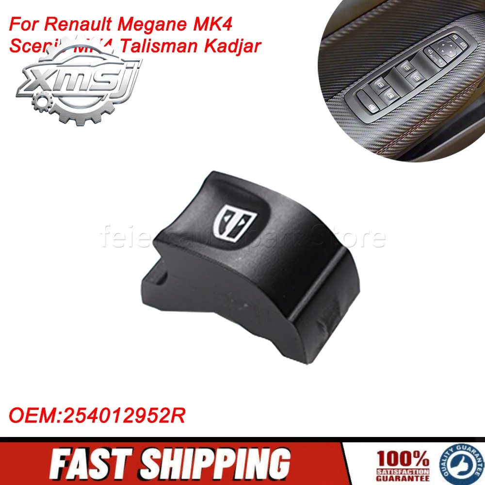 

254012952R cubierta del botón de reparación del interruptor de Control de la ventana eléctrica del coche para Renault Megane MK4
