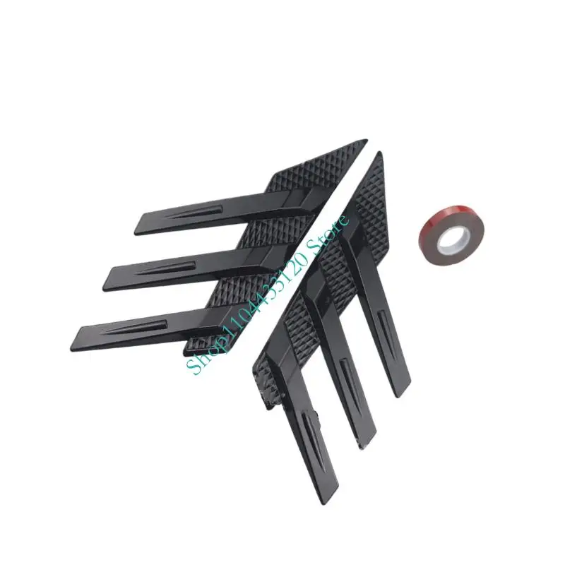 0XXD Universal Automotive Rear Window Side Spoiler Splitter Improves Aerodynamic Car Body Sticker Decoration