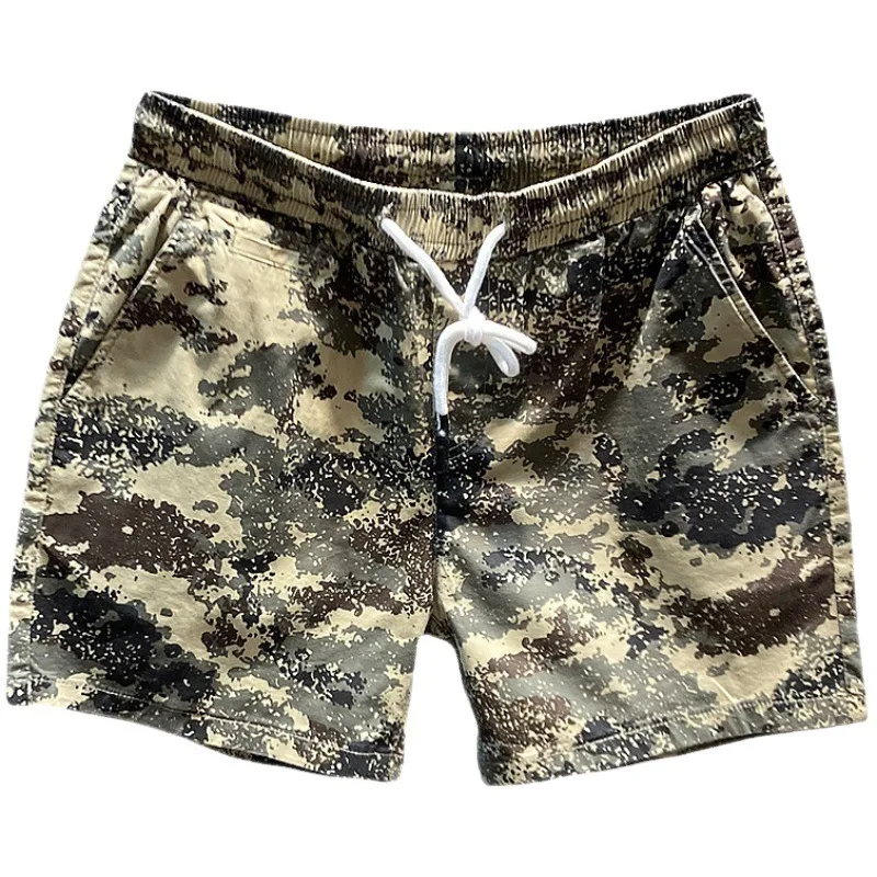 Camouflage four-point casual shorts men's fashion all-match trendy loose summer thin trendy brand ins summer beach pants