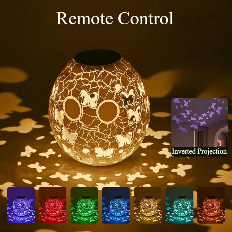 LED Explosion Pattern Goose Egg Lamp Inverter RGB Light Shadow Lights USB Charging Home Desktop Night Light Atmosphere Light