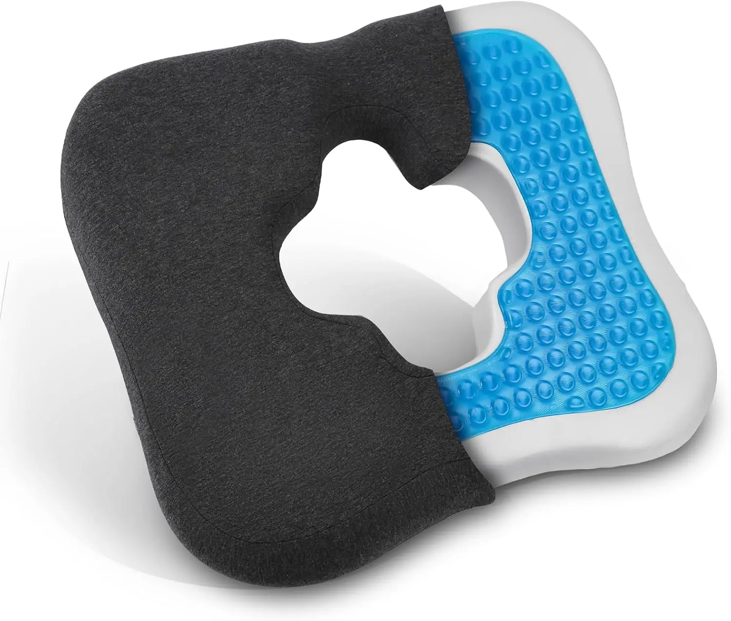 

Pressure Relief Cushion for Wheelchair with Cooling Gel for Bed Sore Prevention, Sciatica & Coccyx Pain Relief