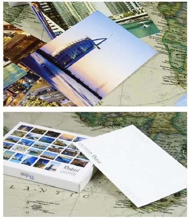 30 ورقة بطاقات بريدية للمناظر الطبيعية في دبي يمكن إرسالها بطاقة تهنئة ورغبة بطاقة رسالة فنية كهدية تزيين مجلة ذاتية الصنع