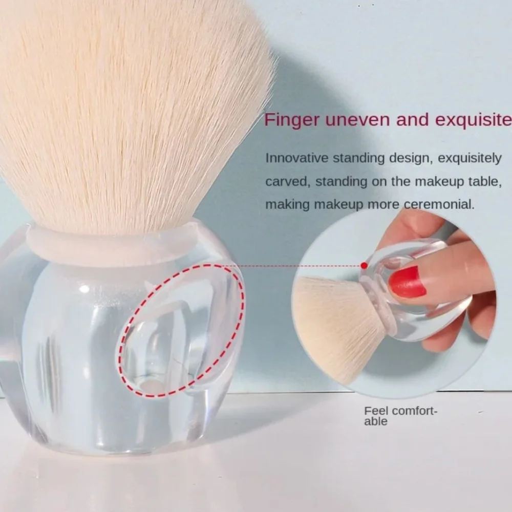Nuovo pennello portatile per fard con scanalature Strumento per trucco Pennelli per strumenti per unghie Piccoli pennelli multifunzione per cipria in polvere