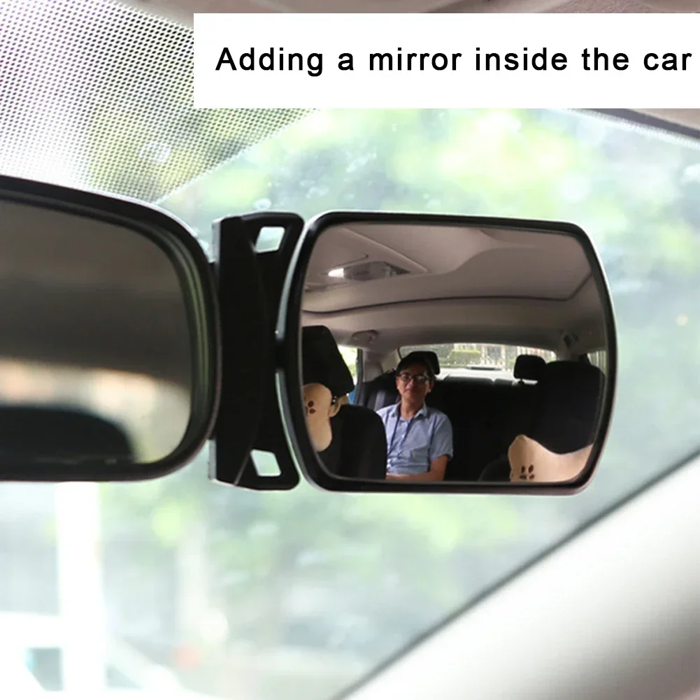 Miroir de surveillance arrière rotatif pour bébé, pour observation automatique, moniteur de sécurité pour siège arrière de voiture, intérieur de voiture