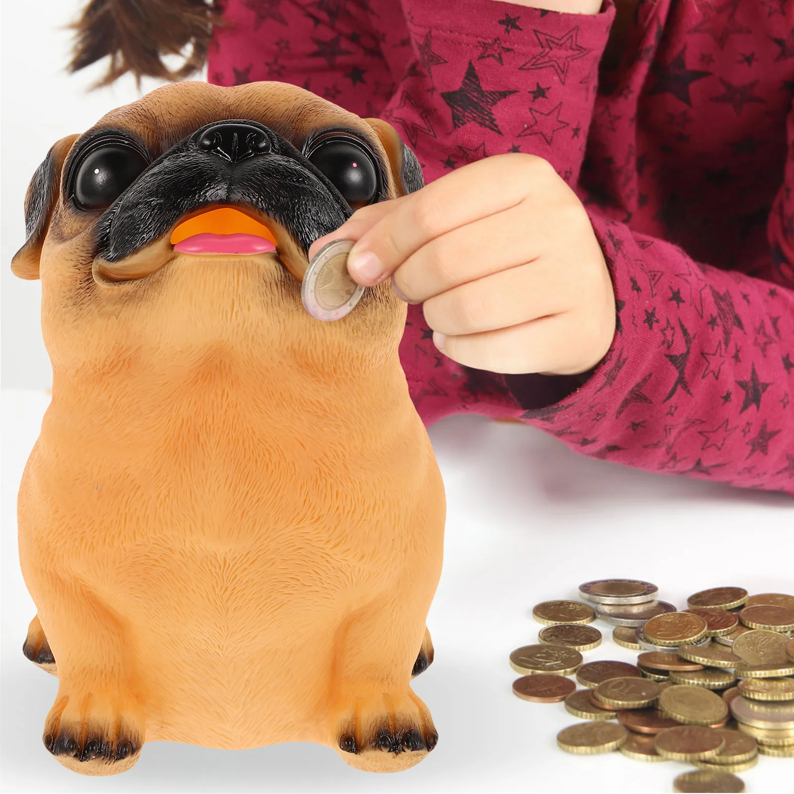

Animal Coin Bank for Cute Dog Design Money Saving Pot Promotes Financial Habit Fun Decorative Piggy Bank