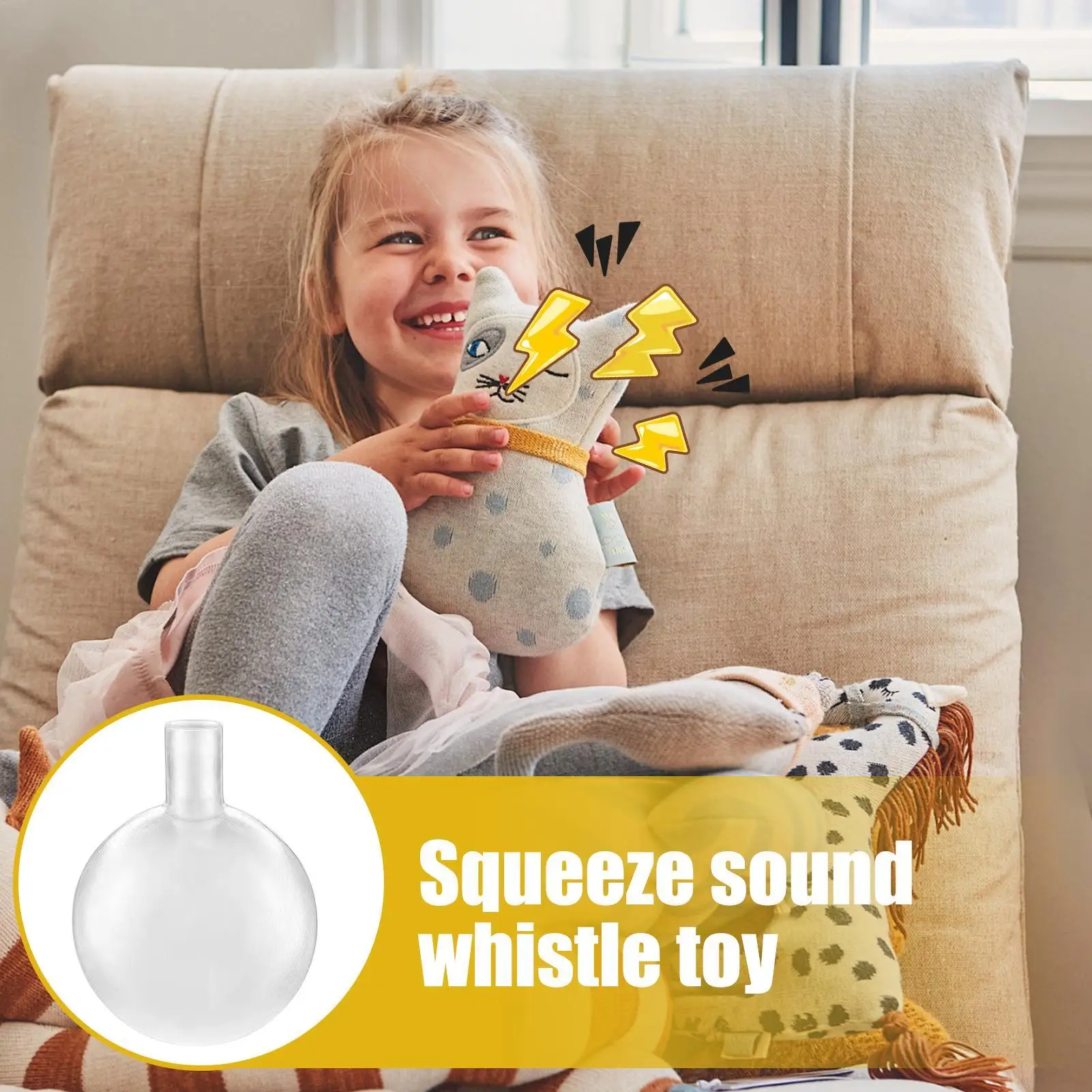 20 Stück Quietscher für Hundespielzeug, Quietscher für Haustierspielzeug, Zubehör für Puppen, Quietschpfeife, Spielzeug-Quietscher, Spaß für Haustiere