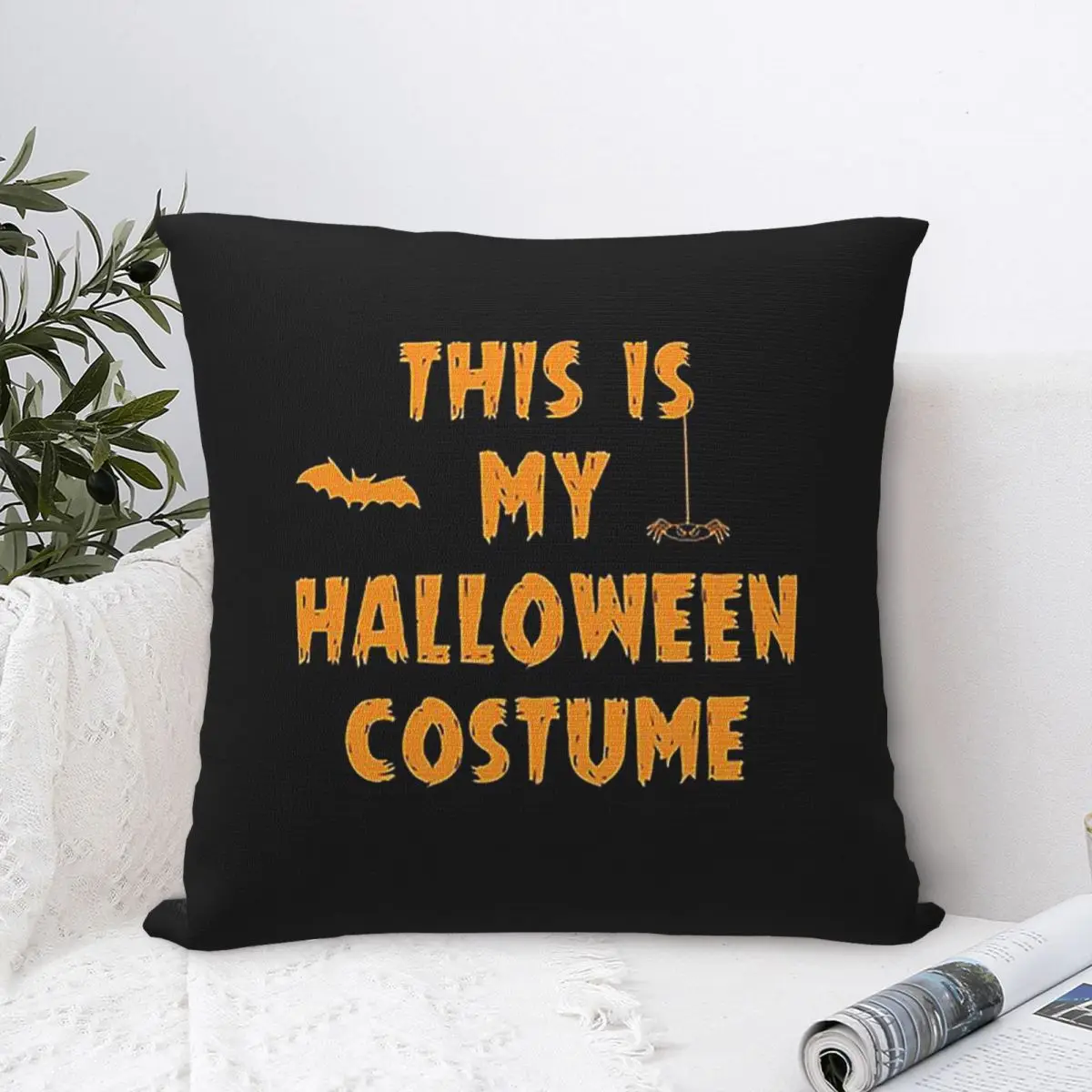 This Is My Halloween Costume Party Outfit Pillowcase Cushion Comfort Throw Pillow Sofa Decorative Cushions Used for Home Bedroom