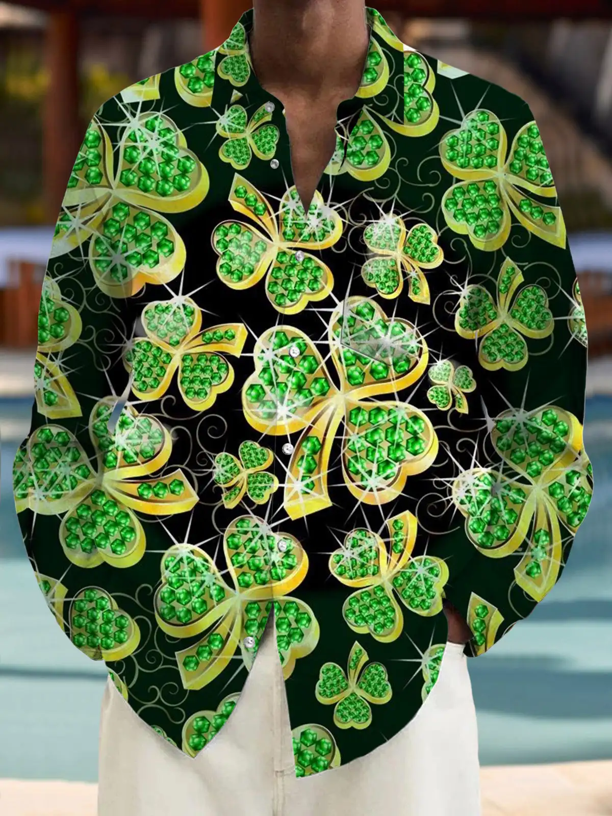 Men's Shirts Button Down Shirts Casual Shirts Spring And Summer Printed Long Sleeves Daily Fashionable Comfortable Male Top