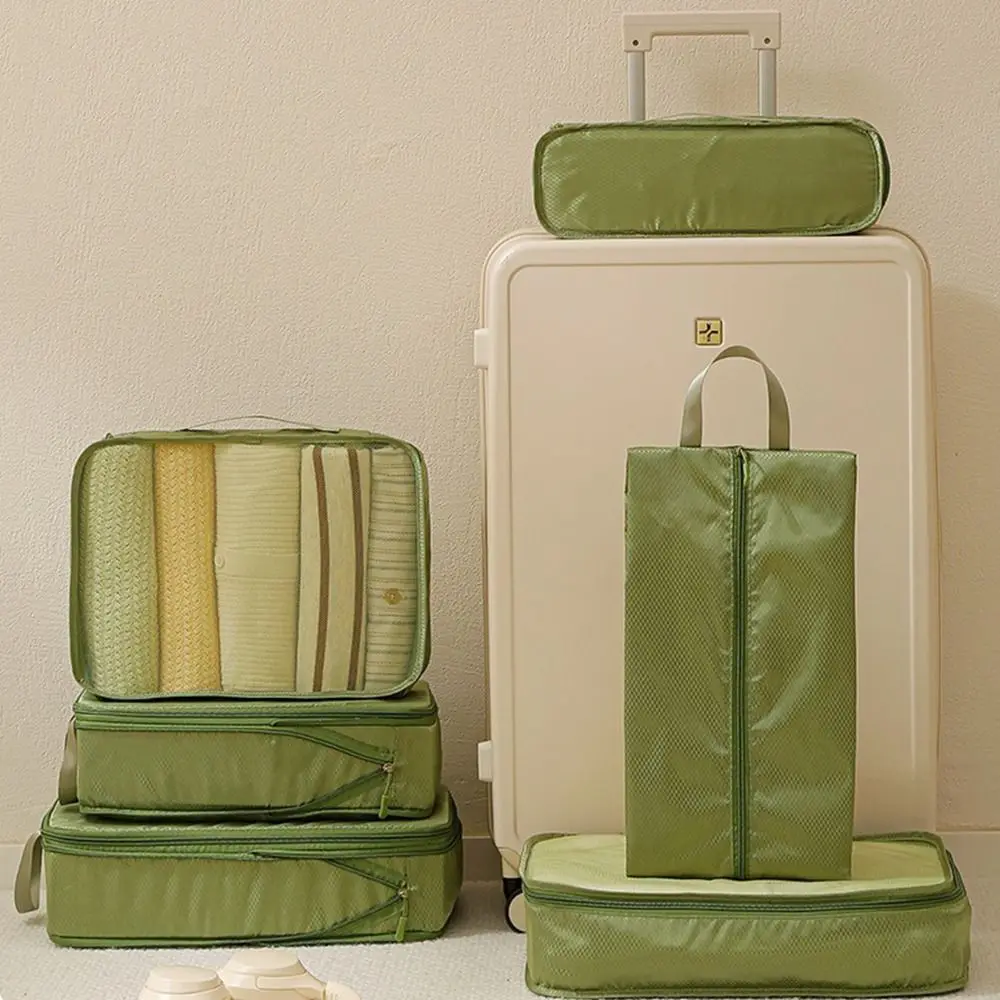 

6 шт./компл., большая вместительная дорожная сумка для хранения, водонепроницаемая пылезащитная сортировочная сумка, компактная сумка для хранения одежды для деловой поездки