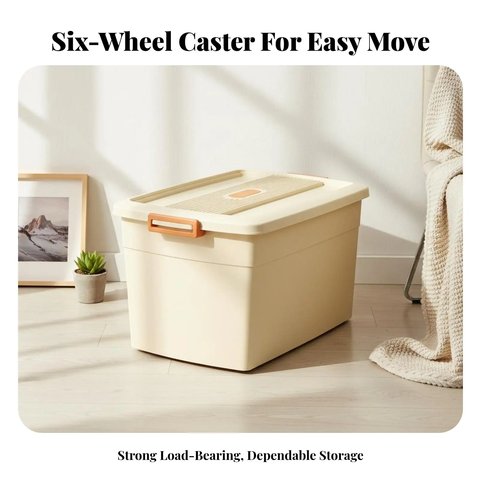 

Выдвижной контейнер для хранения под кроватью на колесиках, большой емкости, с крышкой, для семей, арендаторов, спален