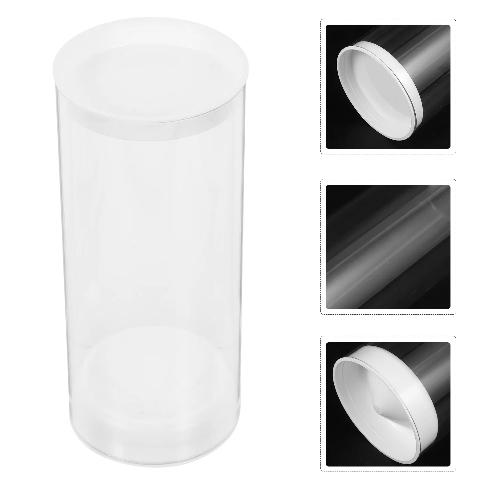 

Lightweight Clear Badminton Tube Plastic Shuttlecock Storage Container Portable Durable Badminton Shuttlecocks Organizer for Gym