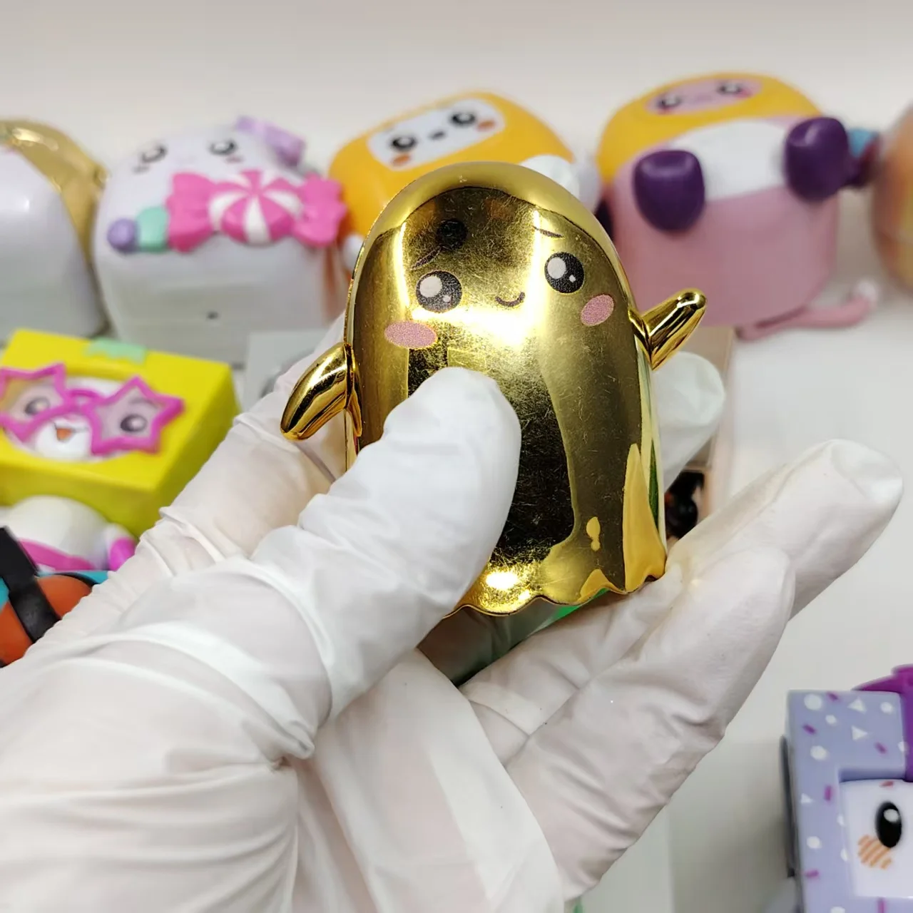 1 قطعة Lankybox الأصلي الشكل 6-8 سنتيمتر مجموعة جميلة أرقام اللعب نادر الذهب روبوت الاطفال الفتيات أفضل هدايا عيد الميلاد