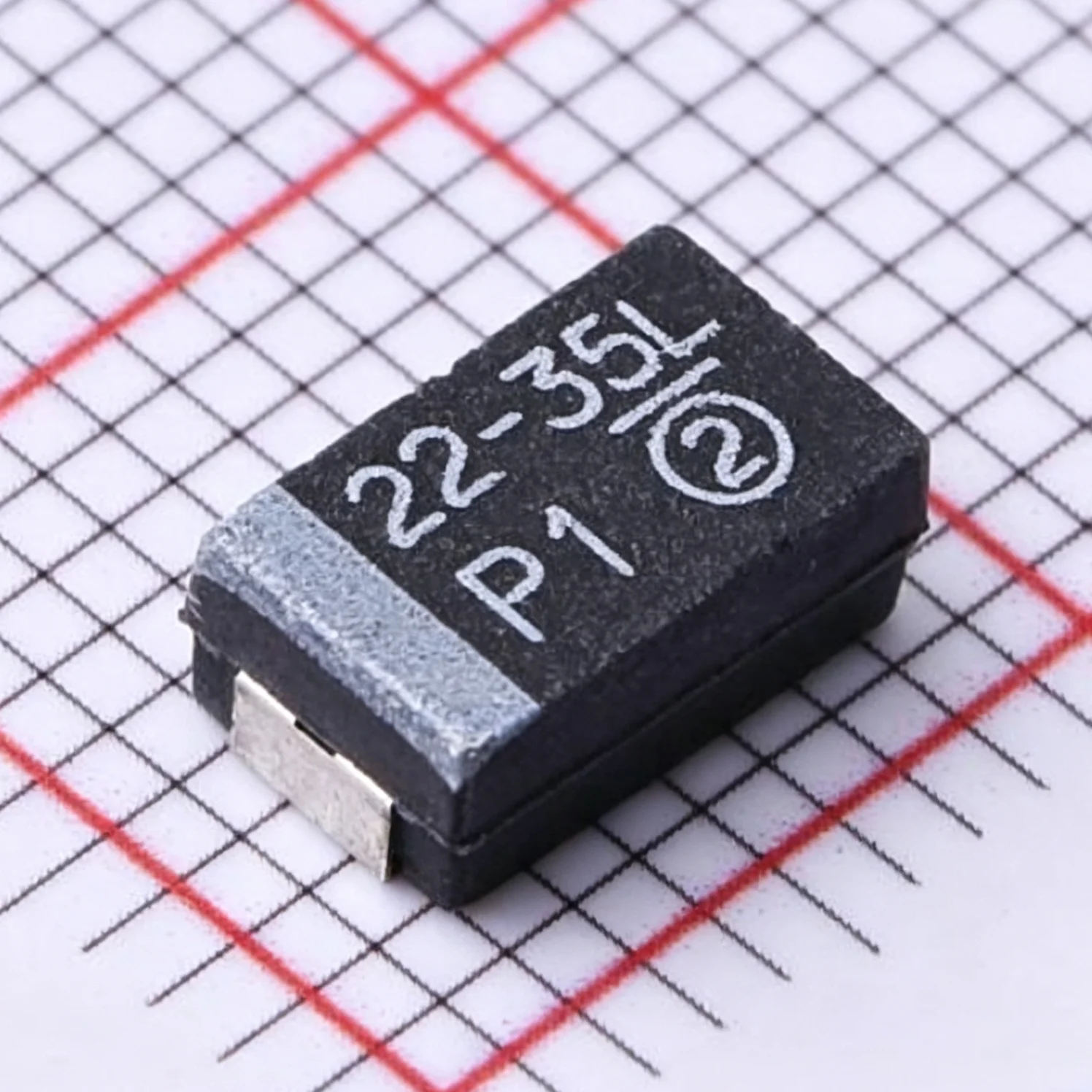 5PCS 593D226X9035D2TE3 Marking 22-35L CASE-D-7343-31mm 2917 35V ±10% 22uF 300mΩ NEWOriginal Black Solid Tantalum Chip Capacitors