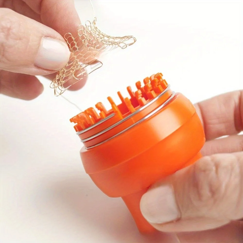 

Новая вязальная машина для вязания крючком с функцией автоматического высвобождения. Портативная ручная машина для вязания крючком. Подходит для вязания своими руками.