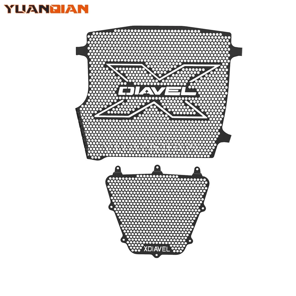 

Motorcycle Radiator Grille Guard & Oil Cooler Guard Cover Protection For Ducati XDiavel S Dark Black Star 2016- 2023 2022 2024