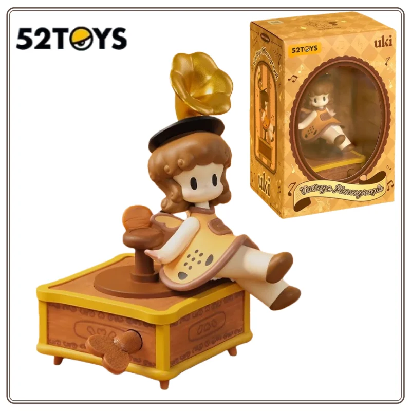 

New 52TOYS UKI Limited Edition Retro Phonograph Handmade Trendy Toy Doll Decoration Christmas New Year Gift Original in Stock