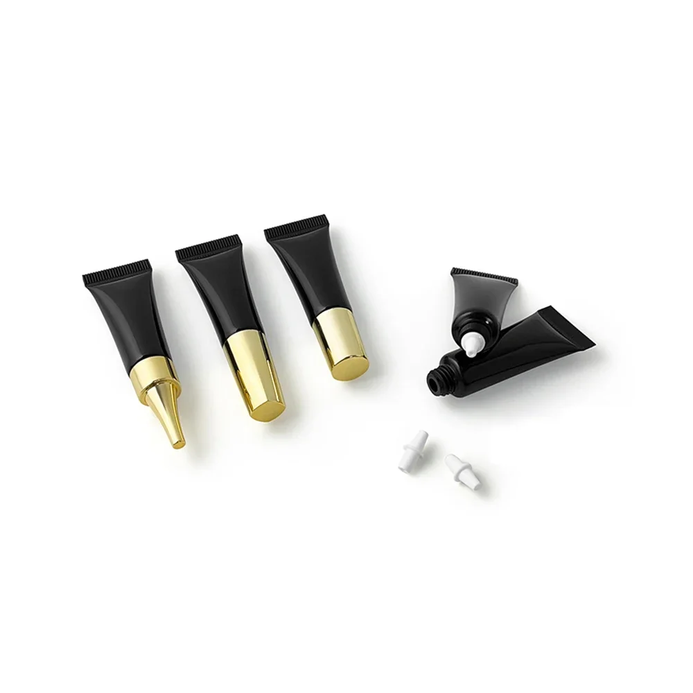 5ml เครื่องสําอางค์ครีมบํารุงรอบดวงตาโลชั่น Essence Foundation Soft Tube 5g สีดําบีบขวดรีฟิลคอนเทนเนอร์