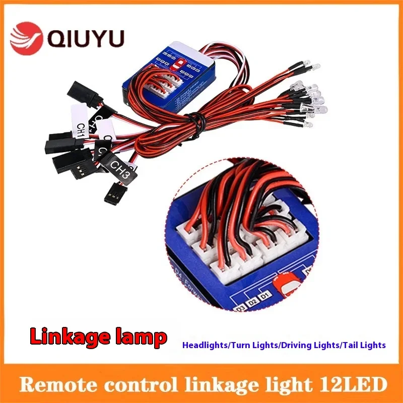 Rc Model Remote Control Linkage Car Light 12led Tiangong Car Light Tamiya Brake Light Turn Signal Simulation Flashing Light