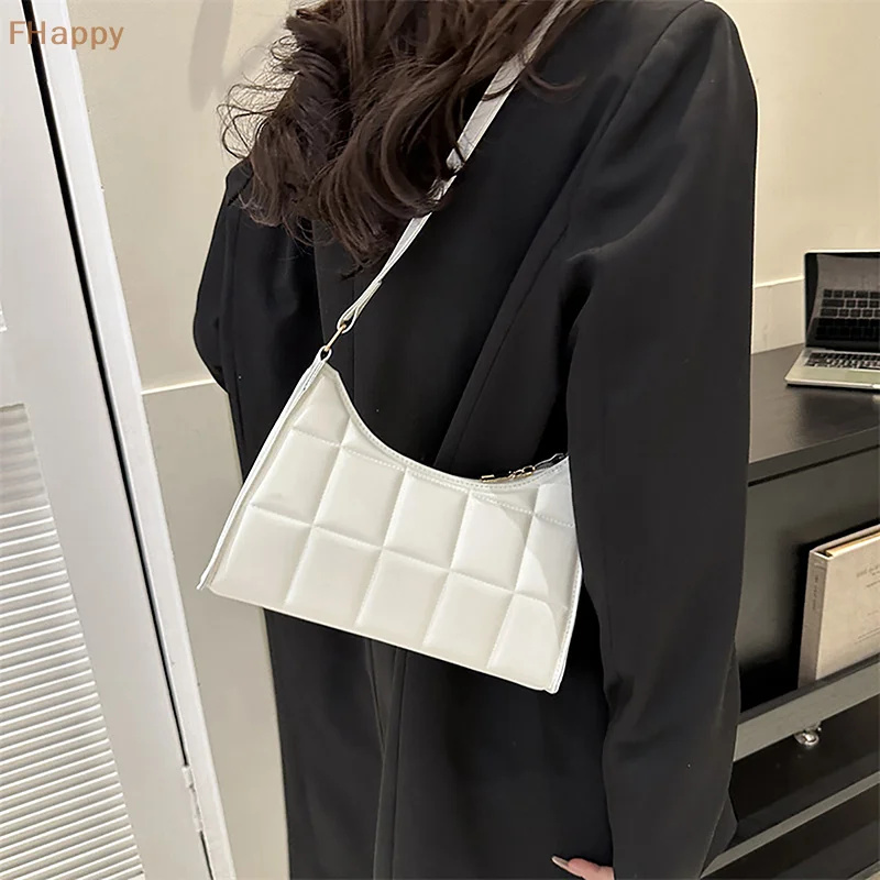 

Solid Color Female Bags For Women Trend Pu Leather Underarm Handbags Travel Women's Bag Tote Shoulder Messenger