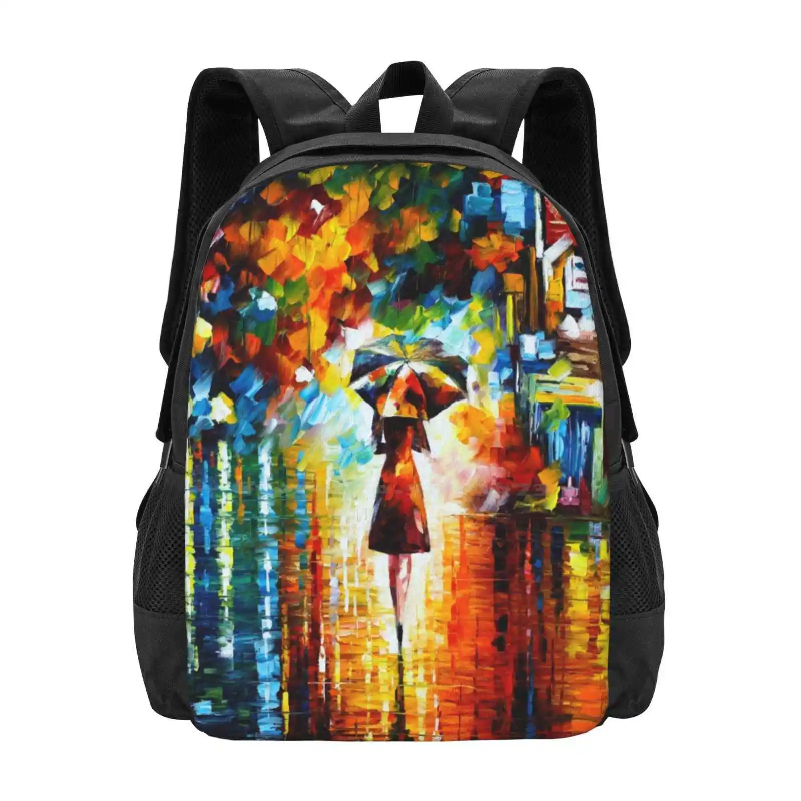 

Rain Princess - Pattern Design Laptop Travel School Bags Nakd Sexual Erotic Artist Oil Painting Girl People Figures Portrait