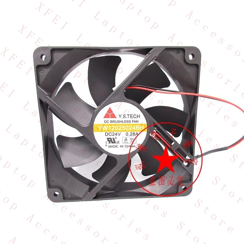

Вентилятор осевого потока Y.S.TECH YW12025024BH 24V 0.28A 12CM, 1 шт. # zc