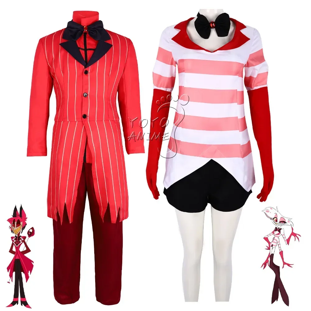 Hazbin Cosplay Traje para Hotel, Violet e Morningstar Uniforme, Roupas para Palco