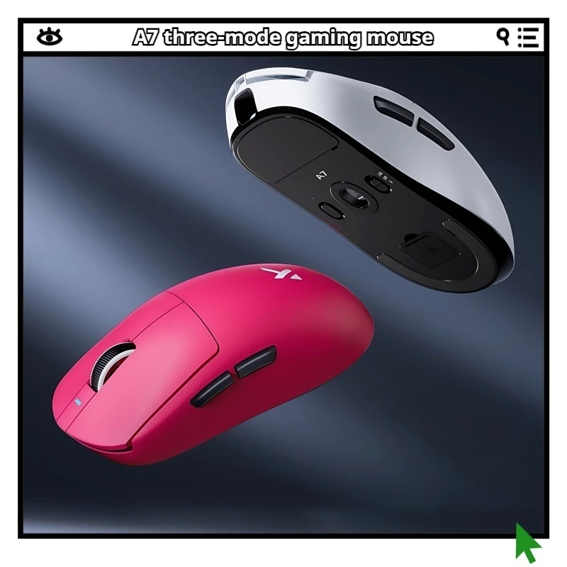 

A7 Mouse The Third Mock Examination Connection E-Sports PAW3395 Wireless Lightweight 42000dpi Ergonomic Large Capacity Battery