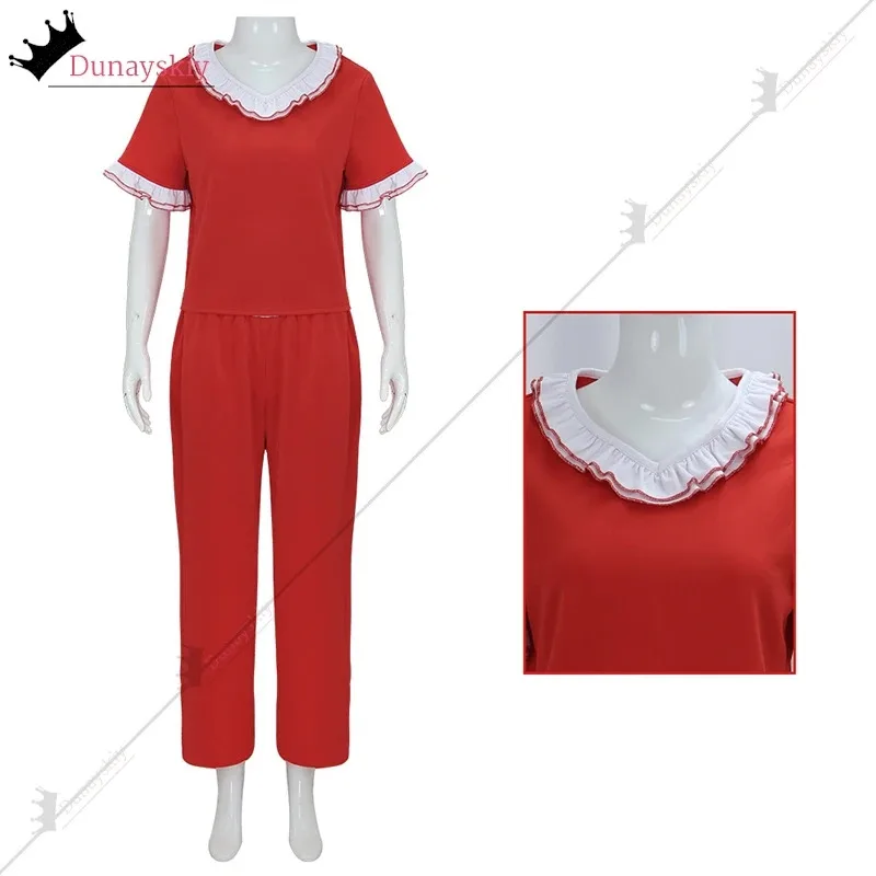 

COSda@Halloween Red Jumpsuit Cosplay Costume Workwear Wide Leg Jumpsuits For Unisex Outfit Halloween Fancy Zentai Suit S-2XLCOSd