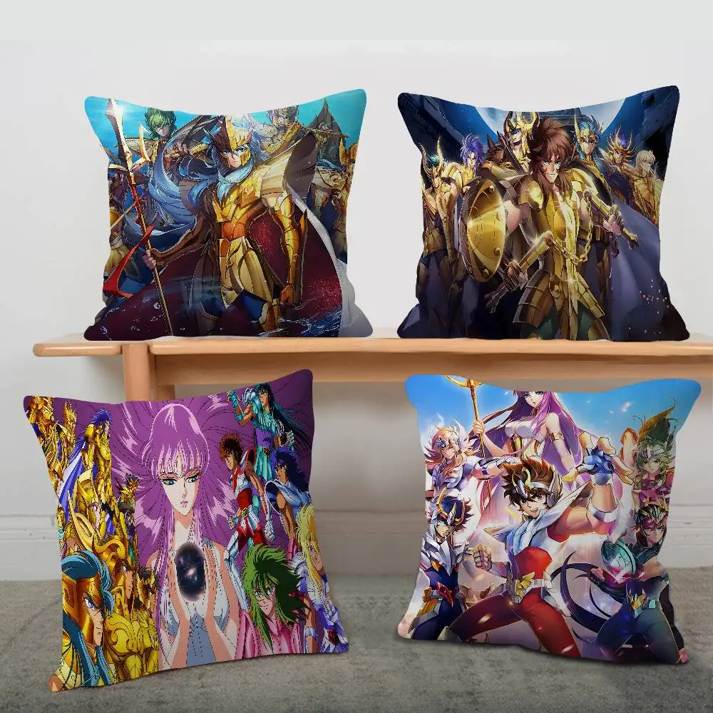 Anime S-Saint S-Seiya Cushion Cover Inches Farmhouse Decor Home Throw Pillow Covers for Couch Decorations