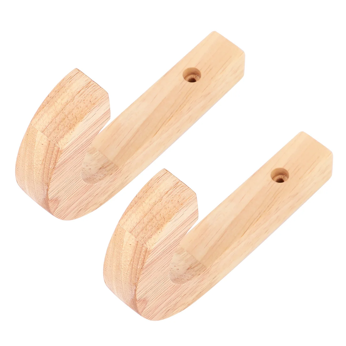 

2 Pcs Wooden Wall Hooks Coat Rack Storage Home Decor Modern Creative Hooks Large Capacity Eco Friendly