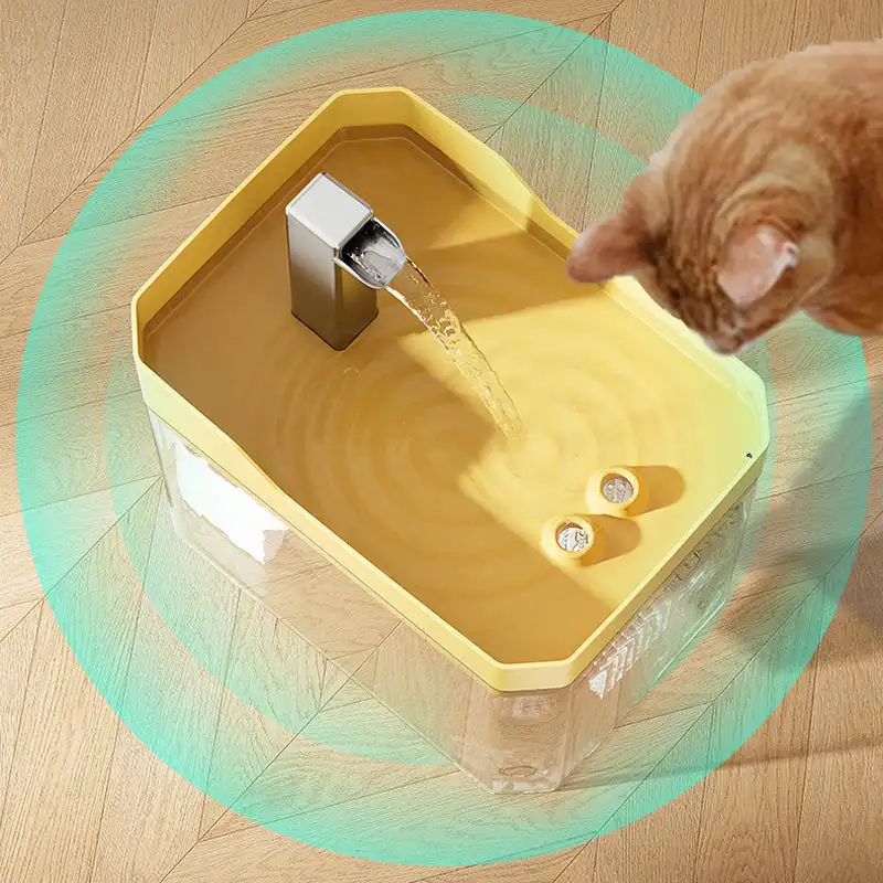 Pets Water Fountain Auto Filter USB Electric Mute Cat Drinker Bowl 1500mL Recirculate Filtring Drinker for Cats Water Dispenser