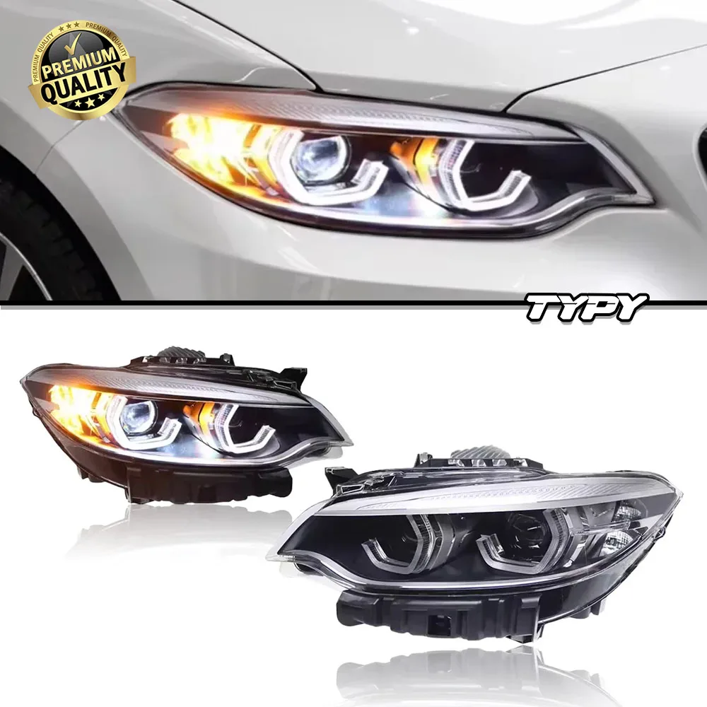 

TYPY Car Headlight Assembly For BMW 2 Series F22 F23 2014-2021 Modified M2 LED Car Lamps Plug and Play Daytime Running Lights
