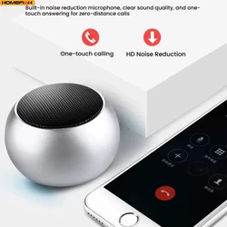 Interconnect Portable Mini Wireless Stereo Speaker Bluetooth Gun Metal Heavy Subwoofer Outdoor Speaker