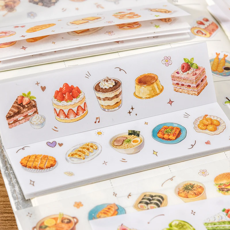 

Journal GO 20pcs Cute Aesthetic Food Stickers Cake Bread Scrapbooking Journal Sticker Diary DIY Hobby Craft Cards Decoration