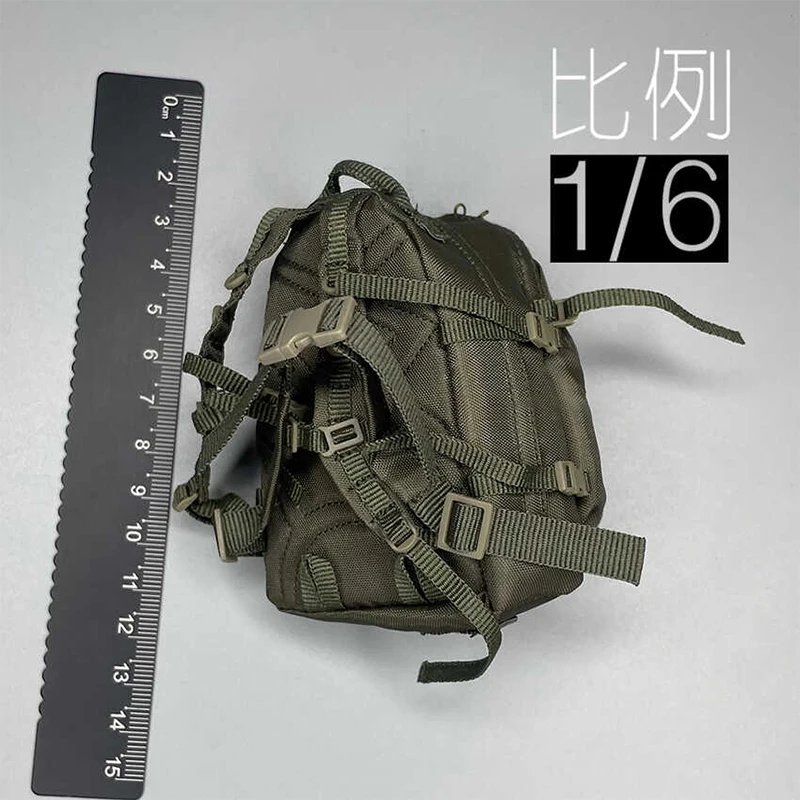 1/6 Scale Soldier Military Series Green Backpack Combat Bag Model Match 12 