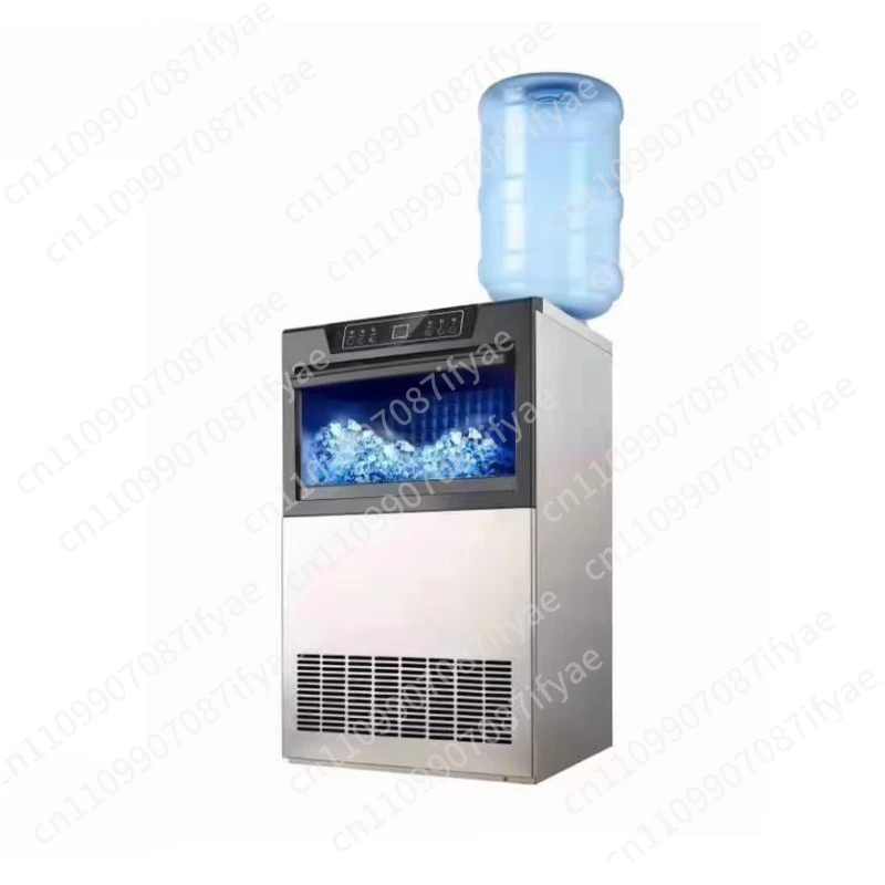 60kg/24h Automatic Ice Maker 220V Clear Ice Machine for Home and Restaurant