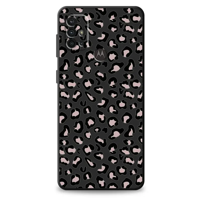 Fashion Sexy Leopard Pattern TPU Soft Matte Capa Case for Motorola Moto G22 G31 G51 G60S G30 G82 G50 G52 G200 G71 G8Plus G8 bag