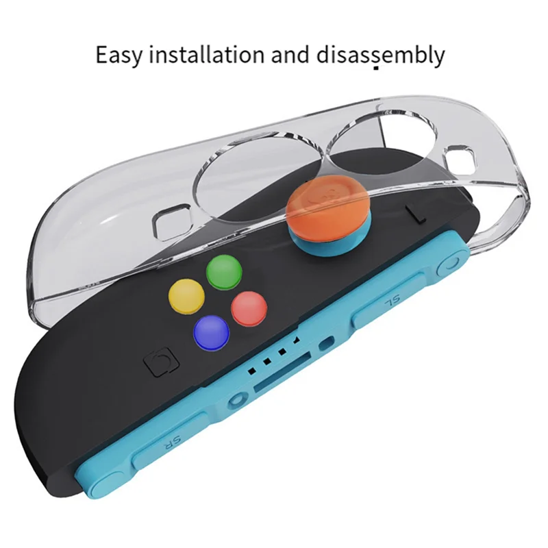 B34B-For Switch 2 Protective Case+Circular Direction Keys Kit+Thumb Grip Set Split Protective Case For Nintendo Switch2
