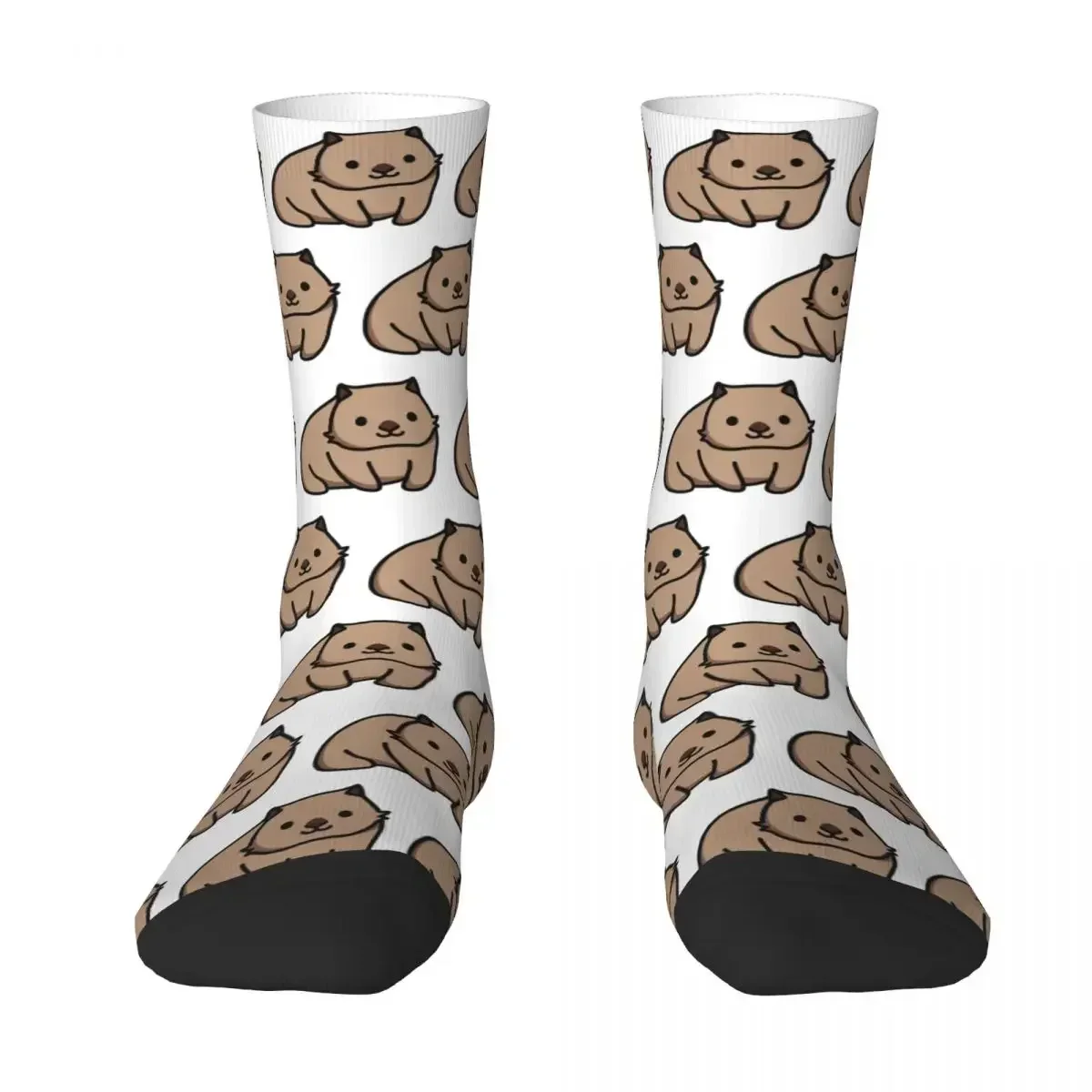 Wombat 2 Socks Harajuku Sweat Absorbing Stockings All Season Long Socks Accessories for Unisex Birthday Present