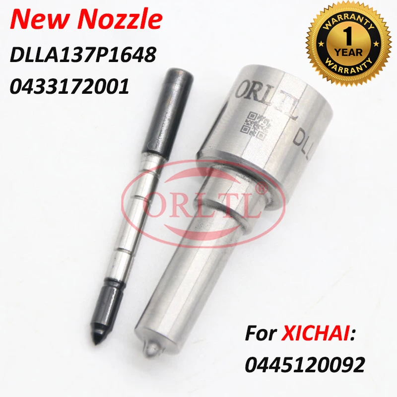 

0445120092 Diesel Injector Nozzle Assy DLLA137P1648 Fuel Common Rail Injector 0433172011 For Bosch Diesel Sprayer 0 445 110 092