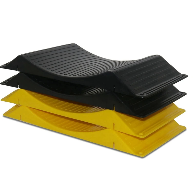 2Pc Tyre Ramp Saver Car Tire Protector Ramp Trailer Part Wheel Protection Device Tire Anti Slip Curved Ramp Tyre Saver