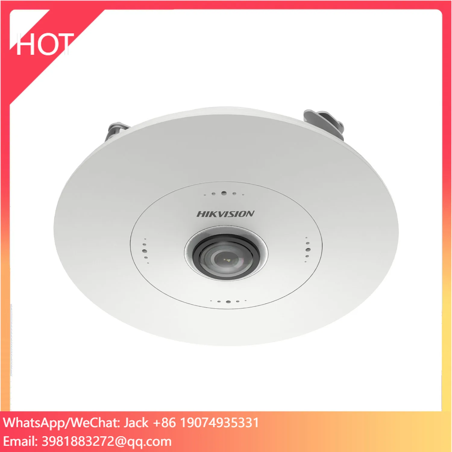 

Hik OEM 12MP 4-image POE IP Fisheye Camera Multi Dewarping Modes CCTV Camera Built In Mic And Card Slot