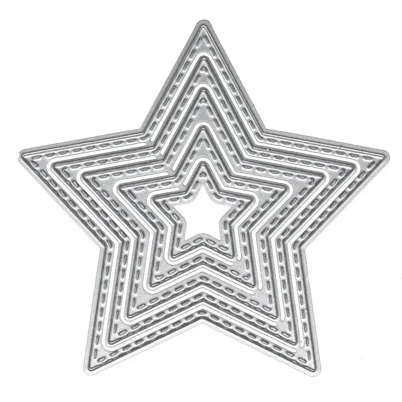 Gwiazdkowe metalowe matryce do wycinania do kart DIY Scrapbook Diary Decoration Embossing Template Handmade New Arrival Star Metal Cutting Dies