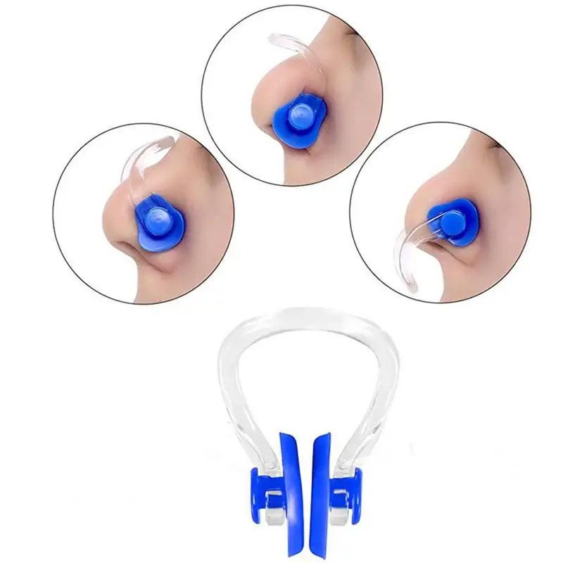 High Quality Reusable Soft Silicone Swimming Nose Clip Comfortable Diving Surfing Swim Nose Clips For Adults Children