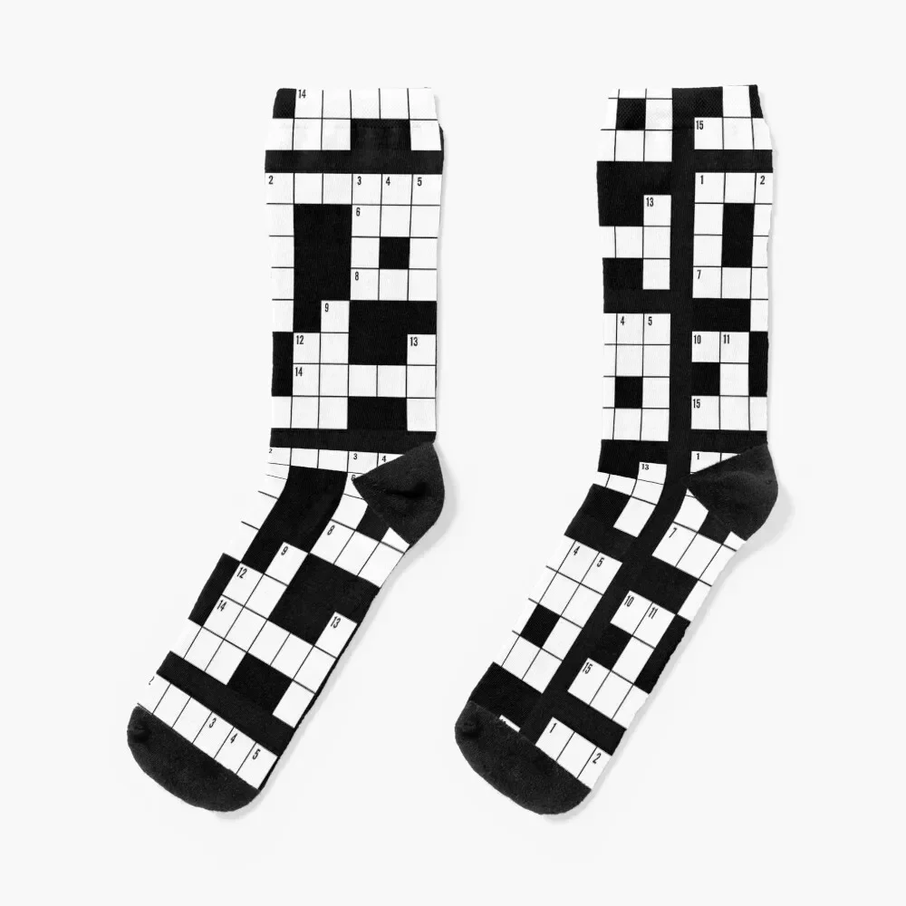 Crossword Make a Colorful funny puzzles Socks crazy Men's Soccer short Men Socks Luxury Brand Women's