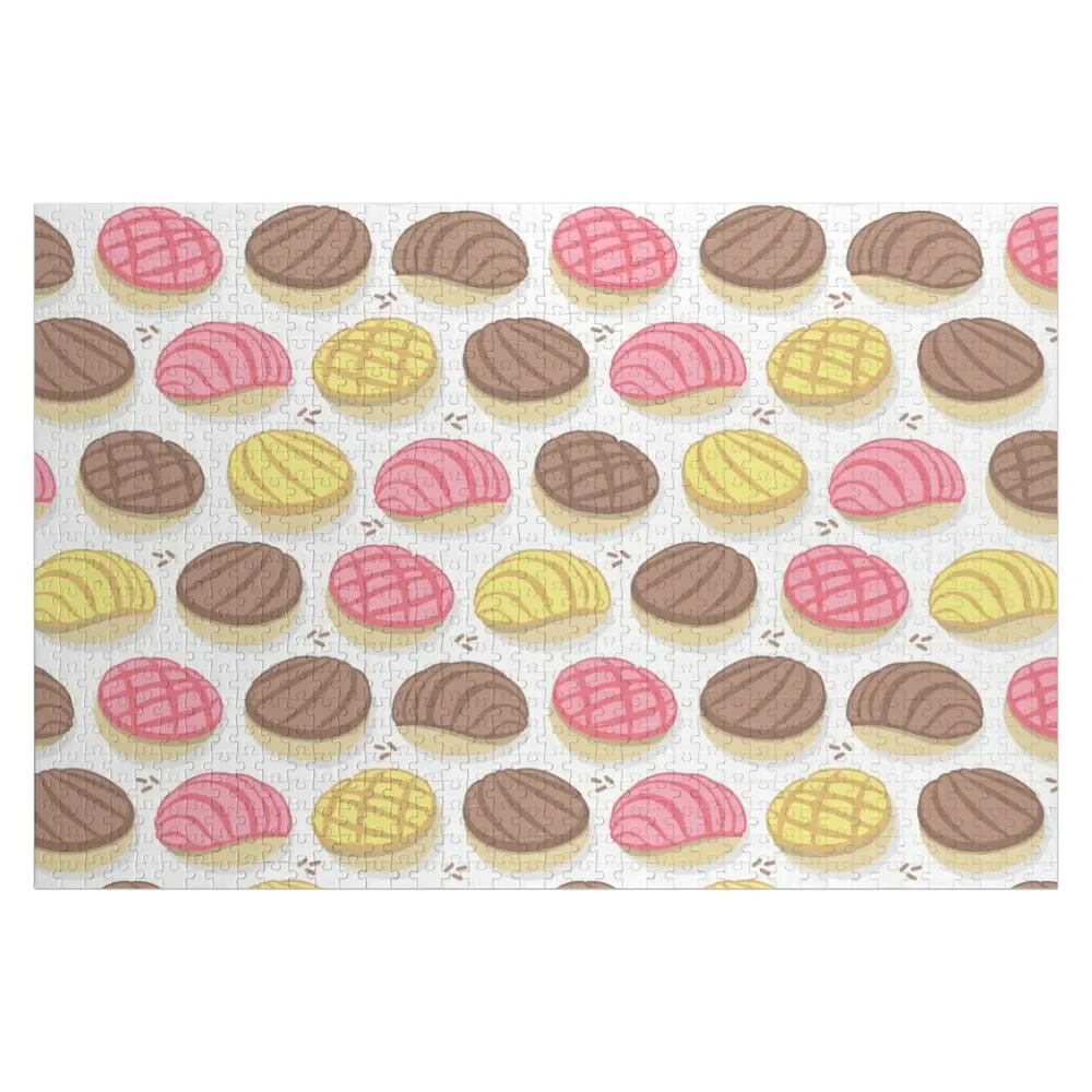 

Mexican conchas // white background pink brown and yellow pan dulce Jigsaw Puzzle Scale Motors Puzzle