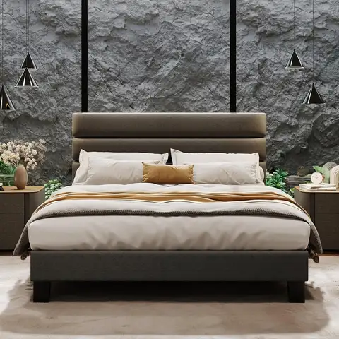 8 best sales queen size-sängramar med huvudgavel - №4