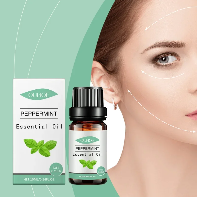 

Peppermint Essential Oil-Refreshing Aromatherapy Skin Care Oil For Home Office Use Moisturizing Formula With Cooling Sensation