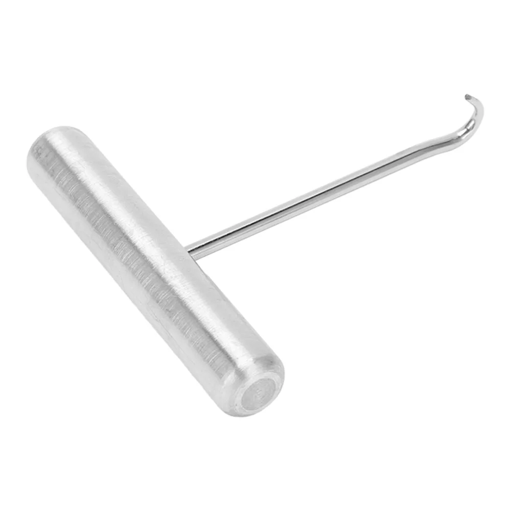 Stainless Steel Racket String Assistance Puller Durable Arc Silver Stringing Tool Racquet Pull Hook Badminton Rackets